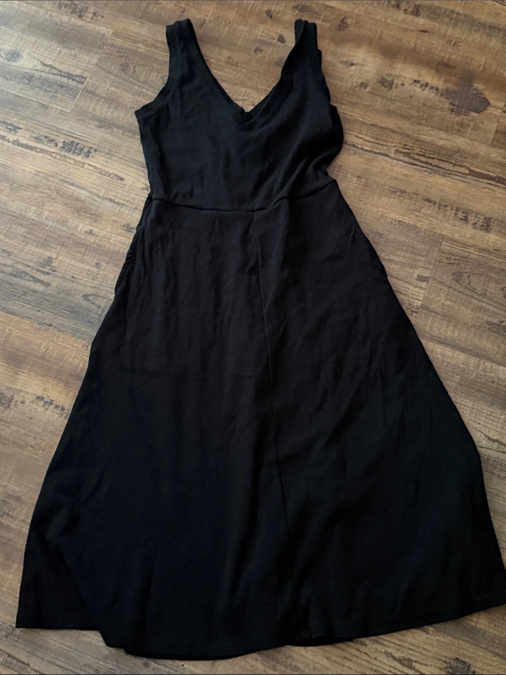 a new day Black V-Neck Sleeveless A-Line Dress